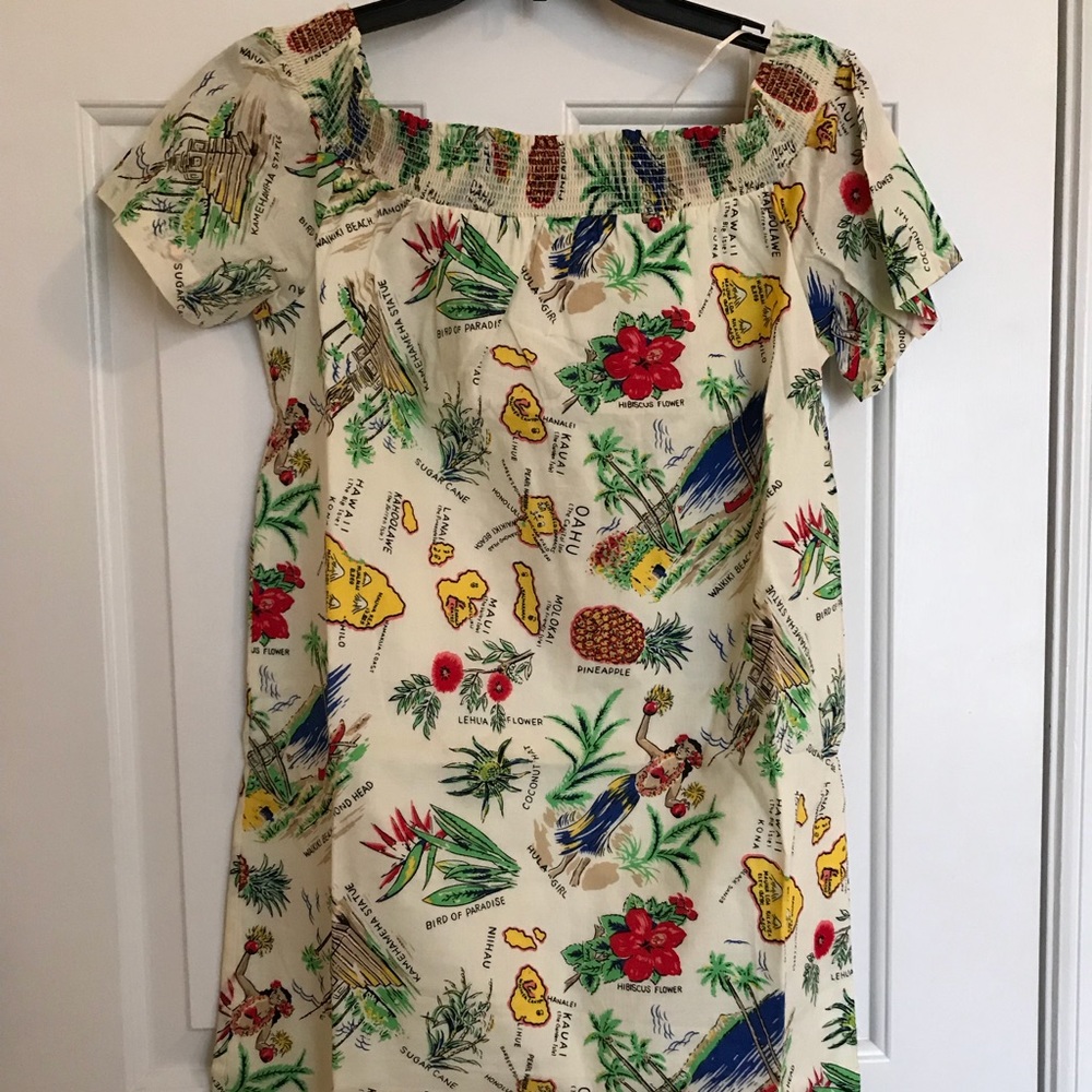 J. Crew Hawaiian print dress Size 4. NWT.